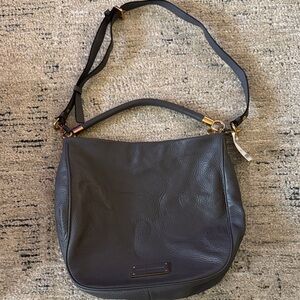 Marc Jacobs Gray Leather Shoulder Handheld Purse
